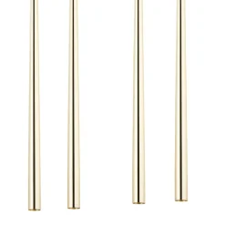 Lampa Wisząca PIANO Czarny Złoty 8xG9
