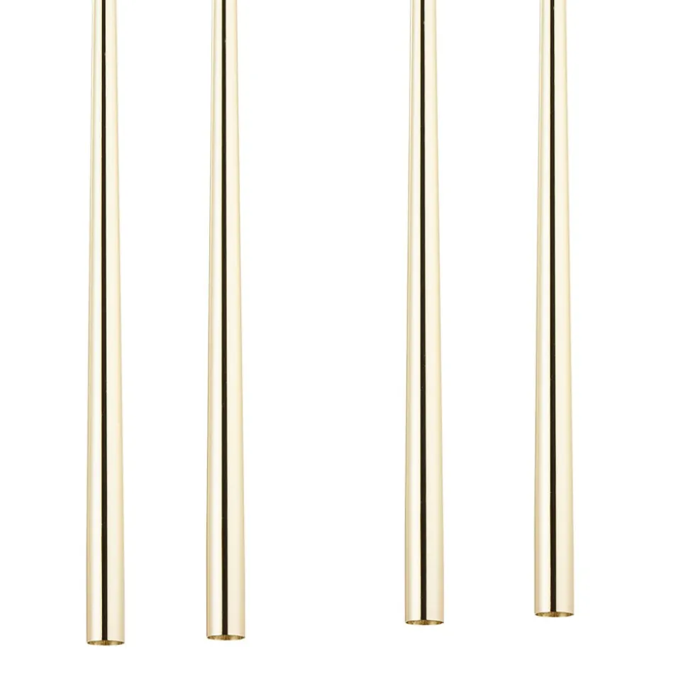 Lampa Wisząca PIANO Czarny Złoty 8xG9