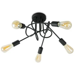 Lampa wisząca Pig Tail nowoczesna czarna