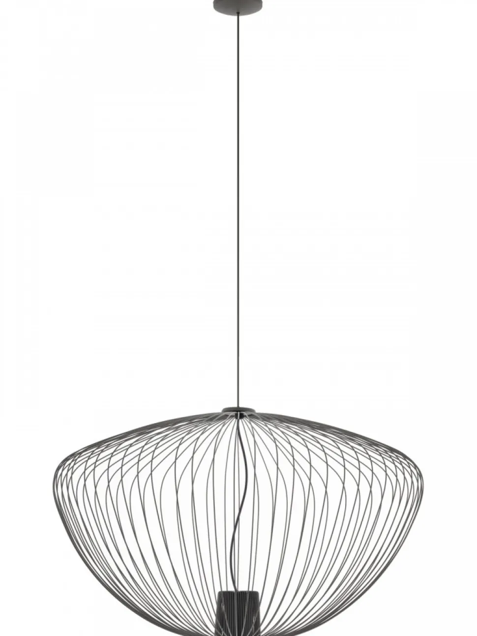 Lampa wisząca PUMPKIN L grafitowa 1xGU10