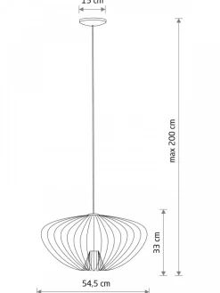Lampa wisząca PUMPKIN M grafitowa 1xGU10