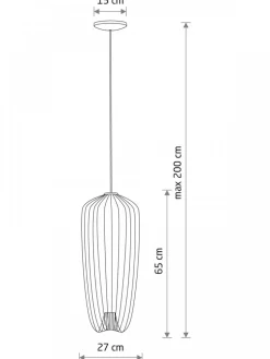 Lampa wisząca PUMPKIN S grafitowa 1xGU10