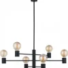 Lampa wisząca RADIUS czarna 6xE27