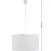 Lampa Wisząca RONDO Biały Abażur 1xE27 30cm