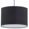 Lampa wisząca RONDO czarna 1xE27