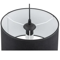 Lampa wisząca RONDO czarna 1xE27