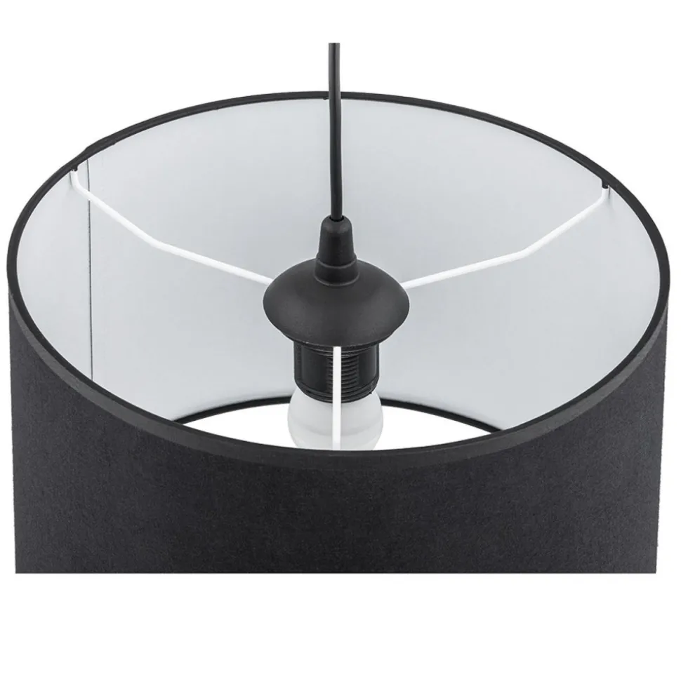 Lampa wisząca RONDO czarna 1xE27