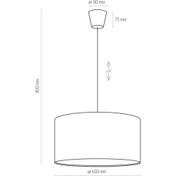 Lampa Wisząca RONDO KIDS Zielony Abażur 1xE27 40cm