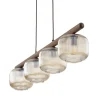Lampa wisząca SALVIA brązowa 4xE14