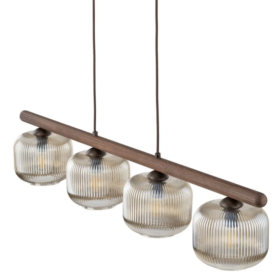 Lampa wisząca SALVIA brązowa 4xE14