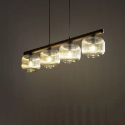 Lampa wisząca SALVIA brązowa 4xE14