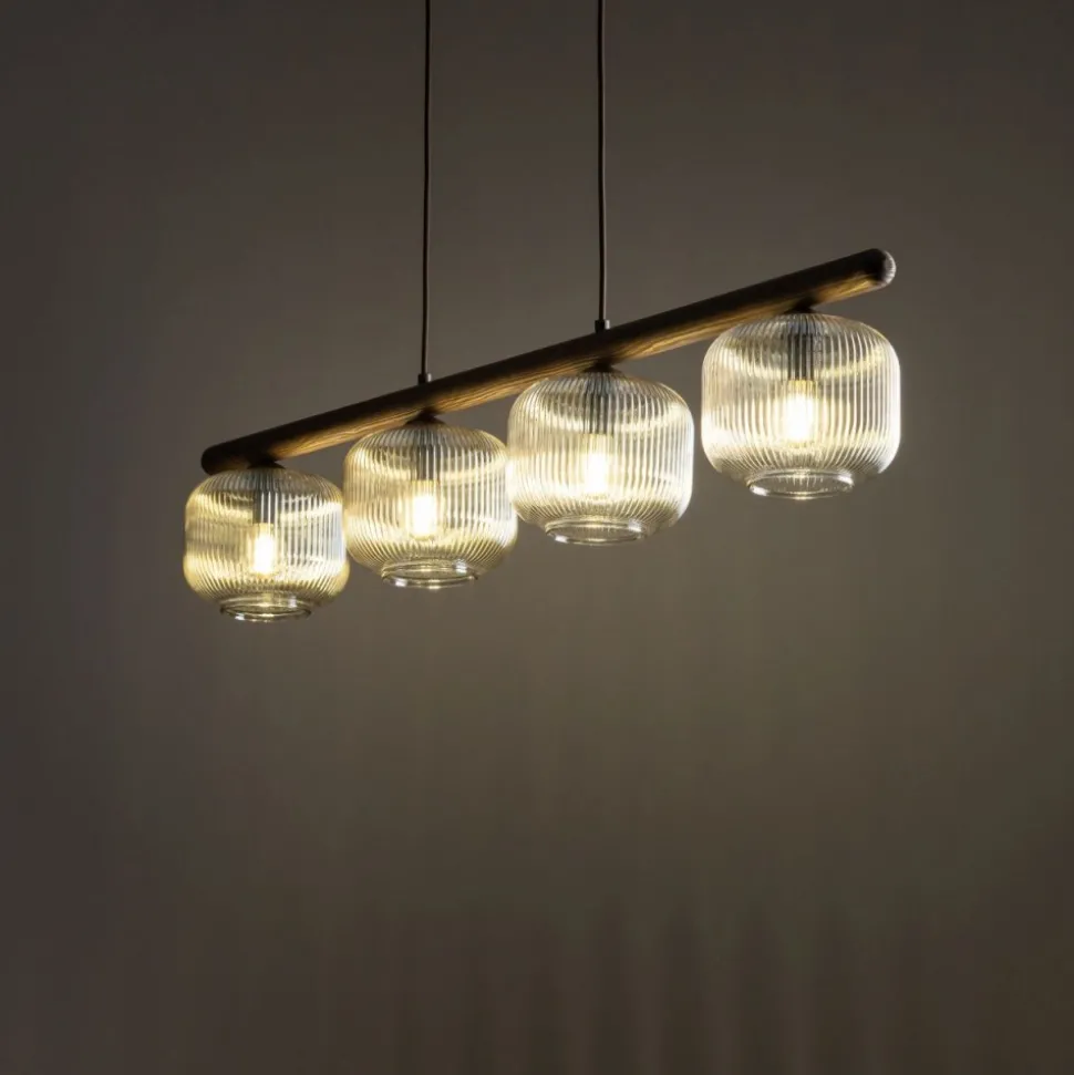 Lampa wisząca SALVIA brązowa 4xE14