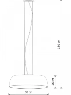 Lampa wisząca SATELLITE M biała 7xE27
