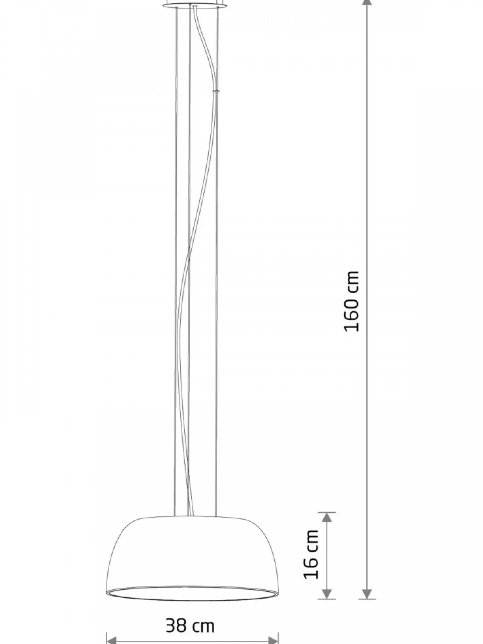 Lampa wisząca SATELLITE S szara 3xE27
