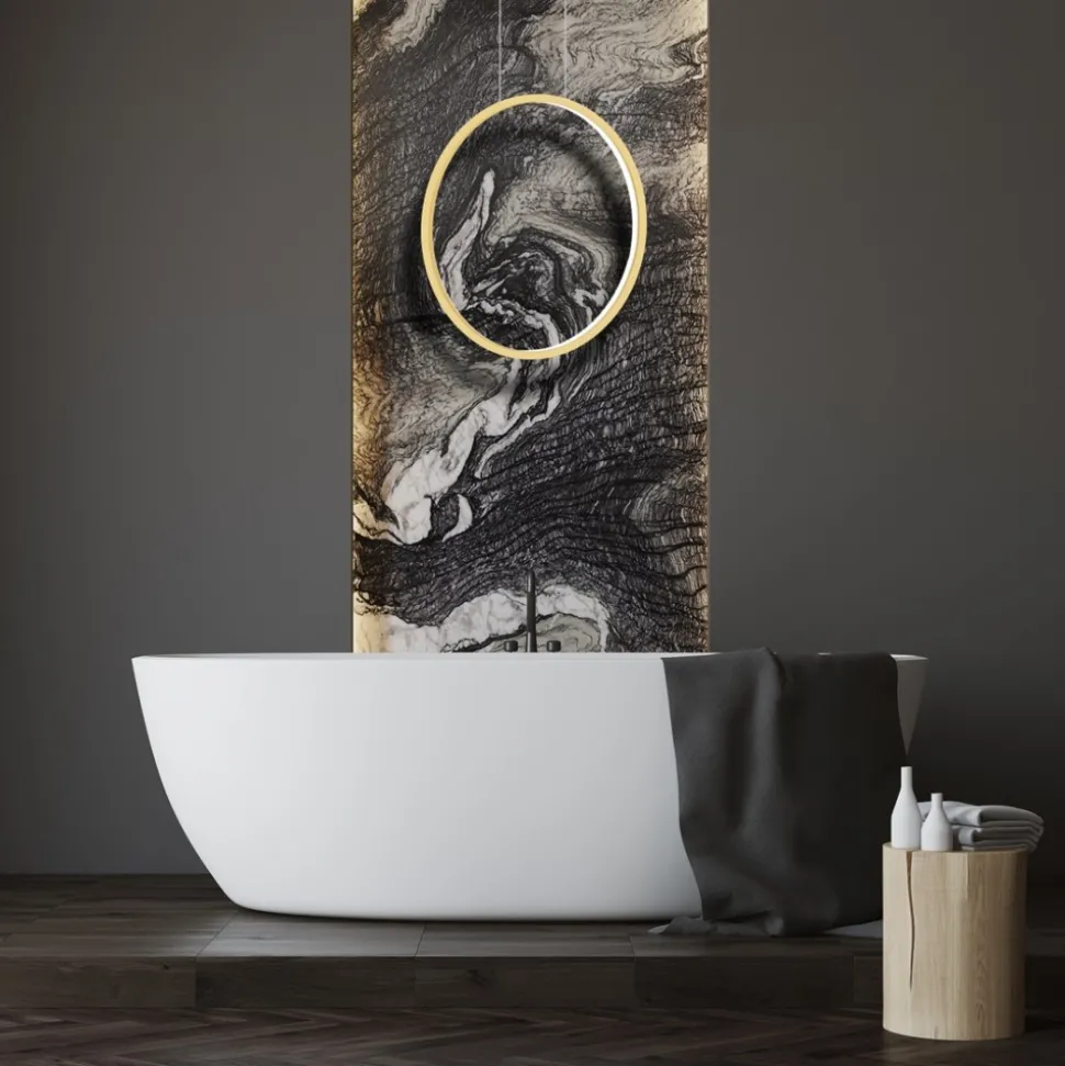 Lampa Wisząca SATURNO Złoty 28W LED 50cm