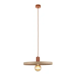 Lampa wisząca SILA ceglasta sabia beżowa 1xE27 40 cm