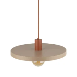 Lampa wisząca SILA ceglasta sabia beżowa 1xE27 40 cm