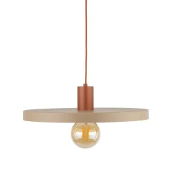 Lampa wisząca SILA ceglasta sabia beżowa 1xE27 40 cm
