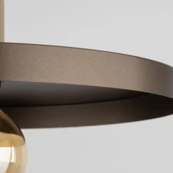 Lampa wisząca SILA sabia beżowa brązowa 1xE27 40 cm