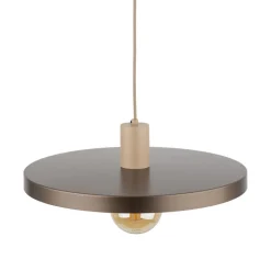 Lampa wisząca SILA sabia beżowa brązowa 1xE27 40 cm