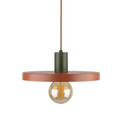 Lampa wisząca SILA zielona ceglasta 1xE27 30 cm