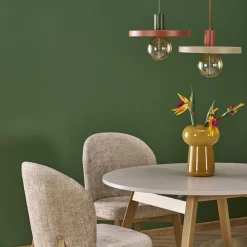 Lampa wisząca SILA zielona ceglasta 1xE27 30 cm