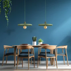 Lampa wisząca SILA zielona 1xE27 40 cm