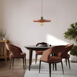 Lampa wisząca SILA zielona klosz ceglasty 1xE27 40 cm