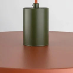 Lampa wisząca SILA zielona klosz ceglasty 1xE27 40 cm