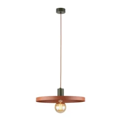 Lampa wisząca SILA zielona klosz ceglasty 1xE27 40 cm