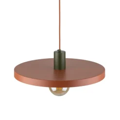 Lampa wisząca SILA zielona klosz ceglasty 1xE27 40 cm