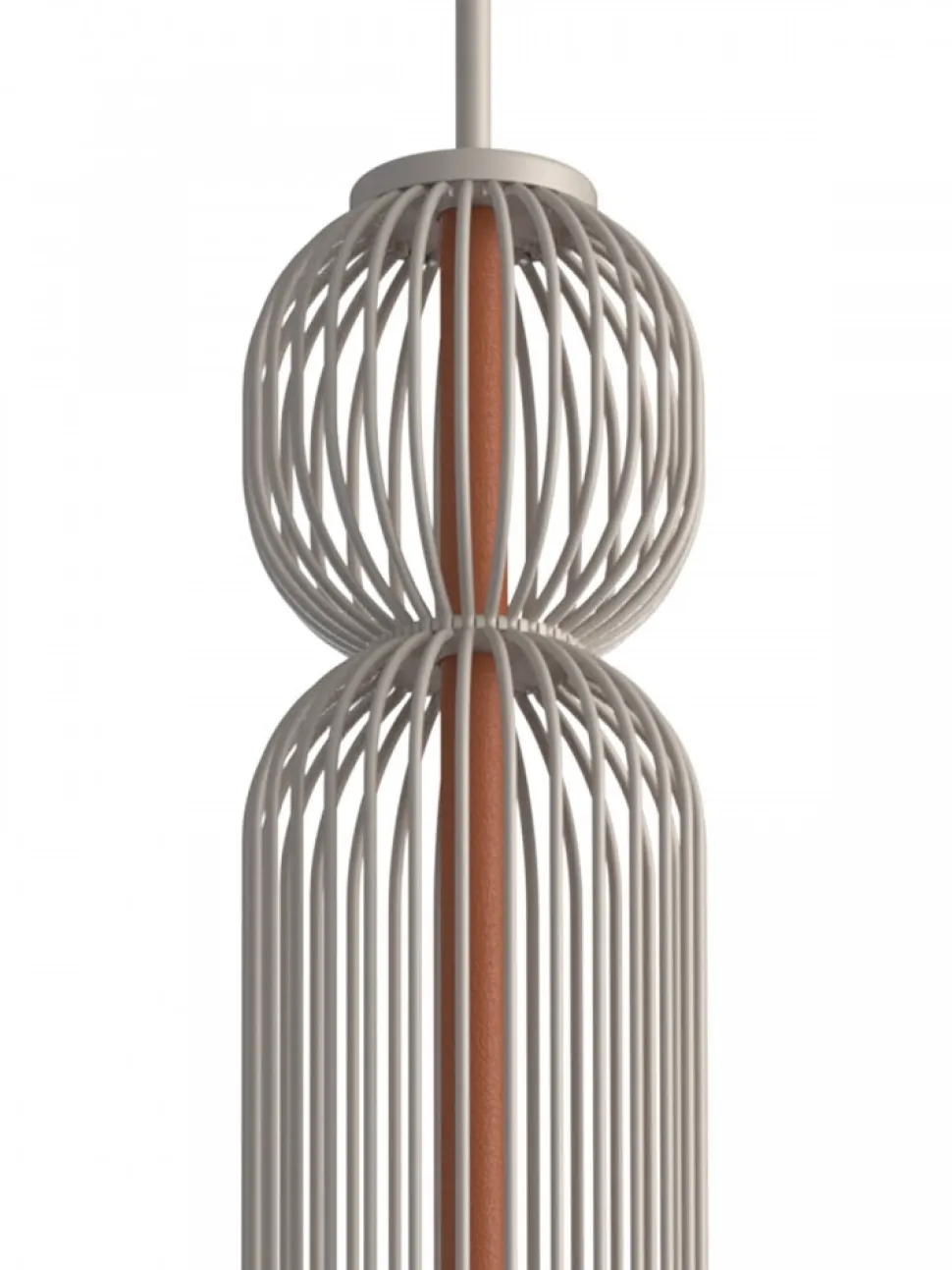 Lampa wisząca SINGLES A beżowa ceglasta