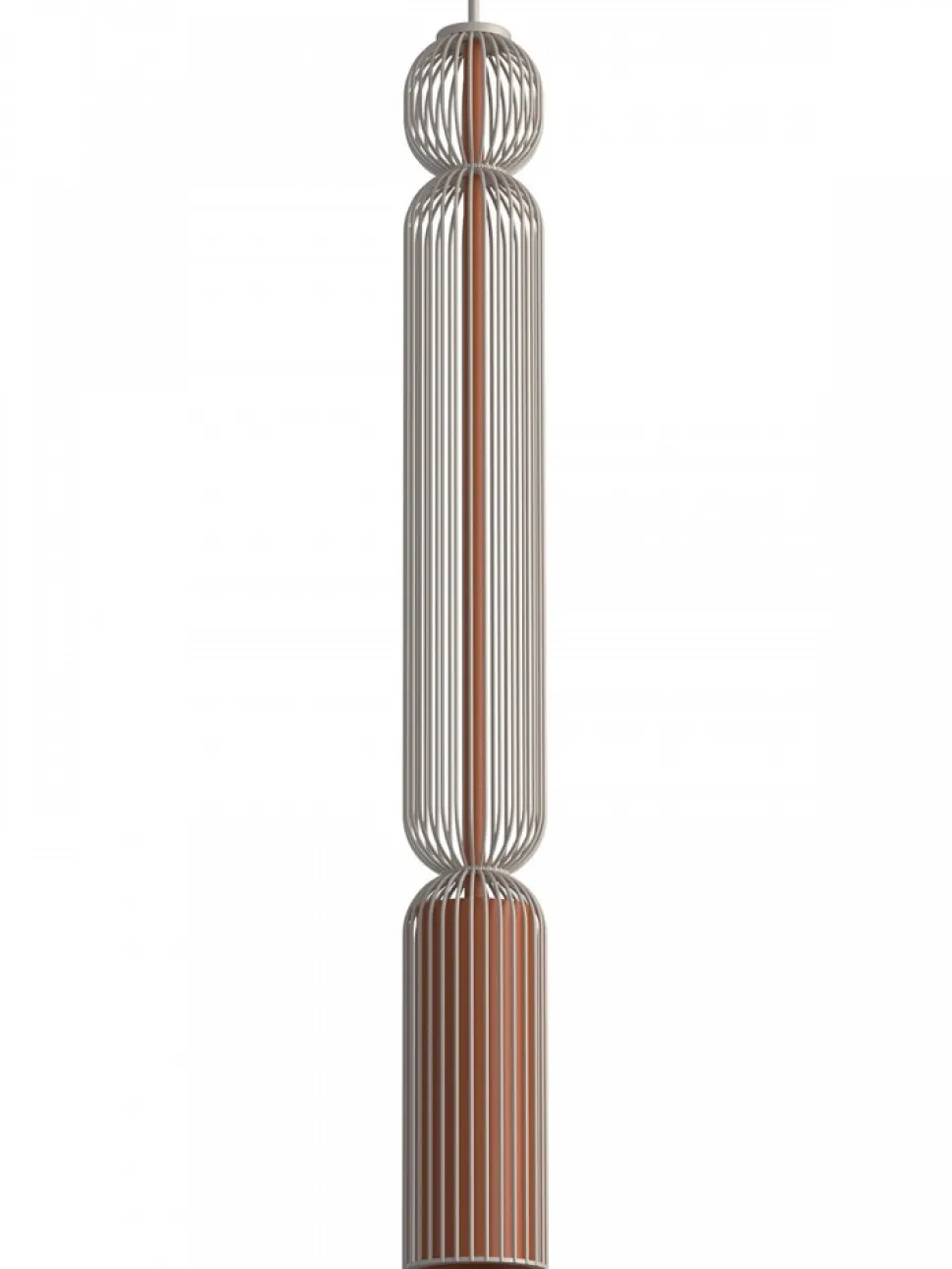 Lampa wisząca SINGLES A beżowa ceglasta