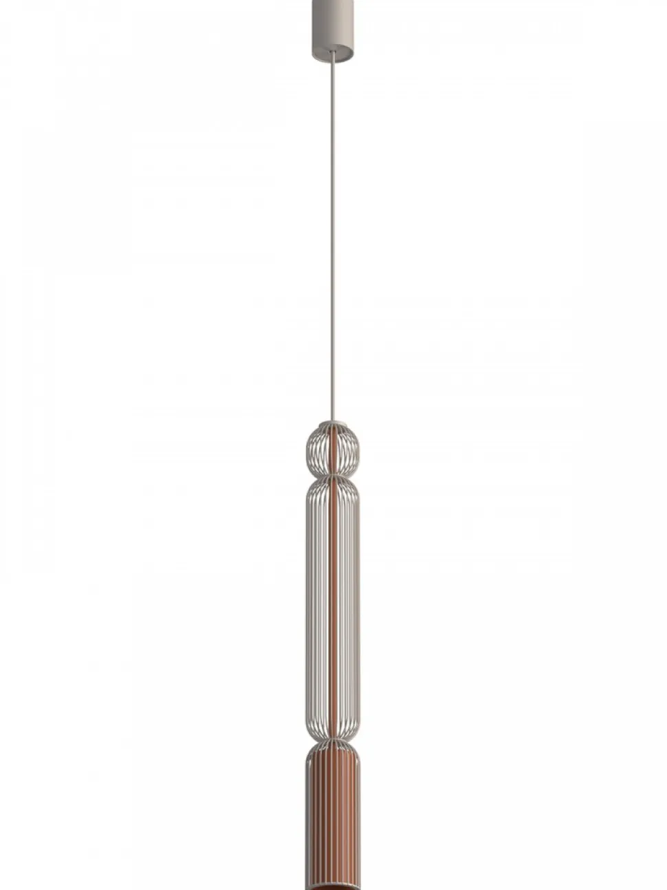 Lampa wisząca SINGLES A beżowa ceglasta