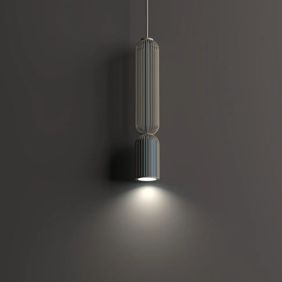 Lampa wisząca SINGLES B beżowa niebieska