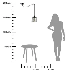 Lampa wisząca Singolo Ragno Rullo