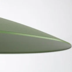 Lampa wisząca SLATE zielona klosz biały 1xE27