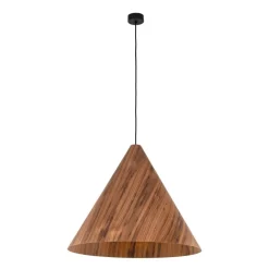 Lampa wisząca SOLIS WOOD ciemny dąb 1xE27