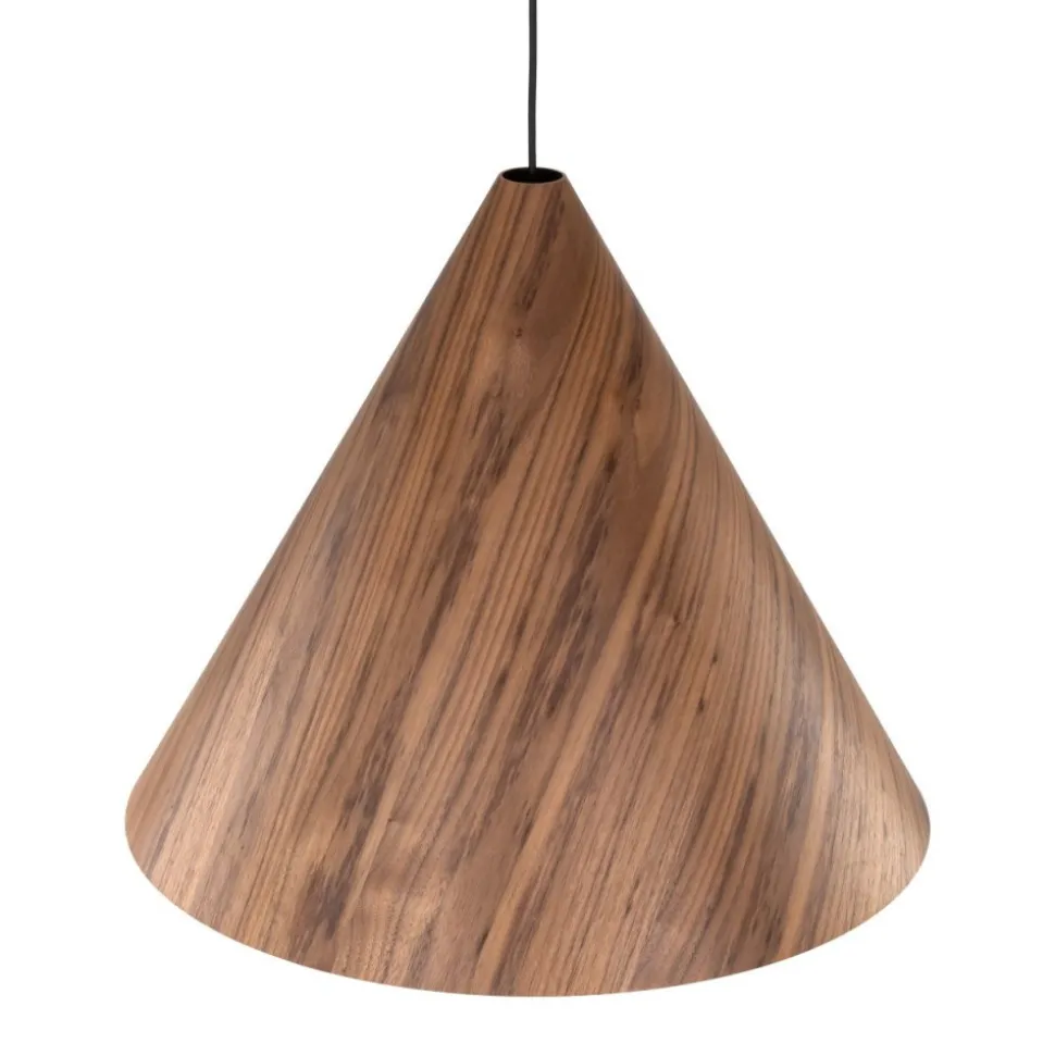 Lampa wisząca SOLIS WOOD ciemny dąb 1xE27