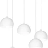 Lampa Wisząca SOOL Biały Metalowy Klosz 5xE27
