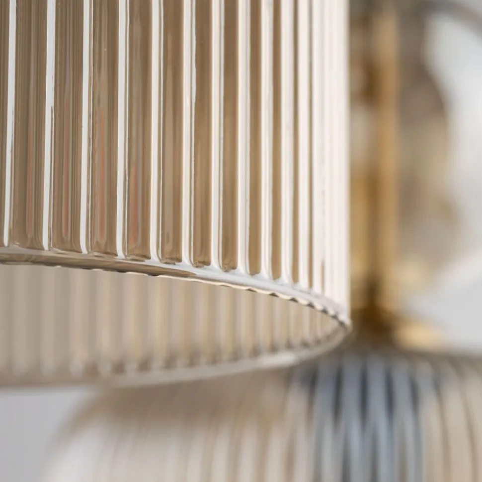 Lampa wisząca SOPHIA czarna klosz beżowy 3xE14