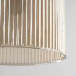 Lampa wisząca SOPHIA czarna klosz beżowy 1xE14 13 cm