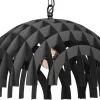 Lampa Wisząca SPACE Czarny Metalowy Klosz 1xE27 50cm