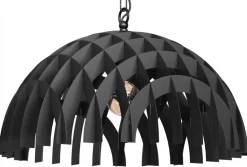 Lampa Wisząca SPACE Czarny Metalowy Klosz 1xE27 50cm