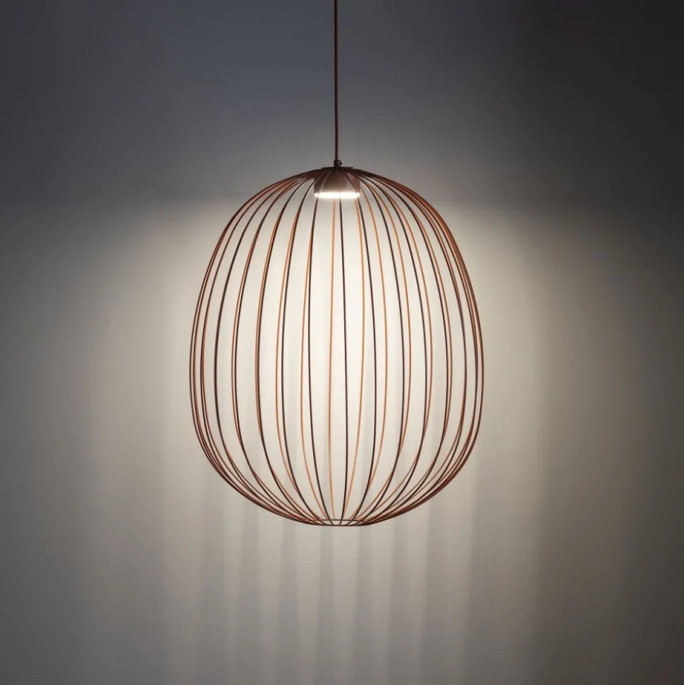 Lampa wisząca SPHERA L ceglasta 1xGX53