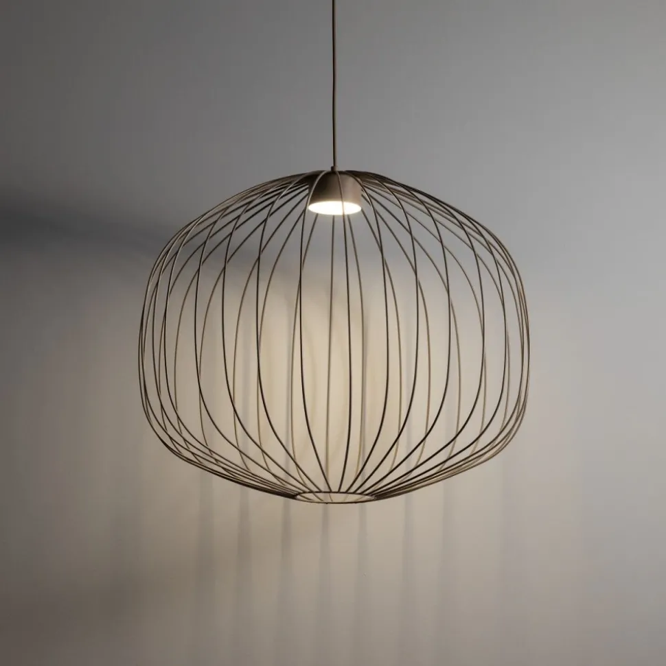 Lampa wisząca SPHERA M sabia beżowa 1xGX53