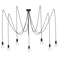 Lampa Wisząca SPIDER Czarny 7xE27
