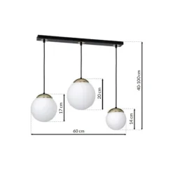 Lampa wisząca sufitowa SPARTA 3xE14
