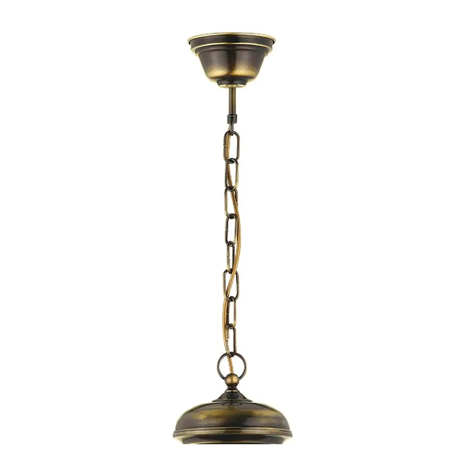 Lampa Wisząca TAWERNA Złoty Patyna 1xE27 38 cm