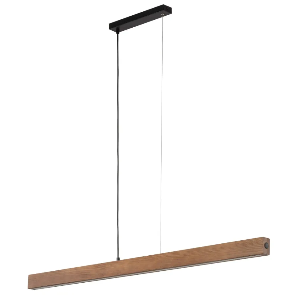 Lampa Wisząca TEO Orzech Drewno 36W LED